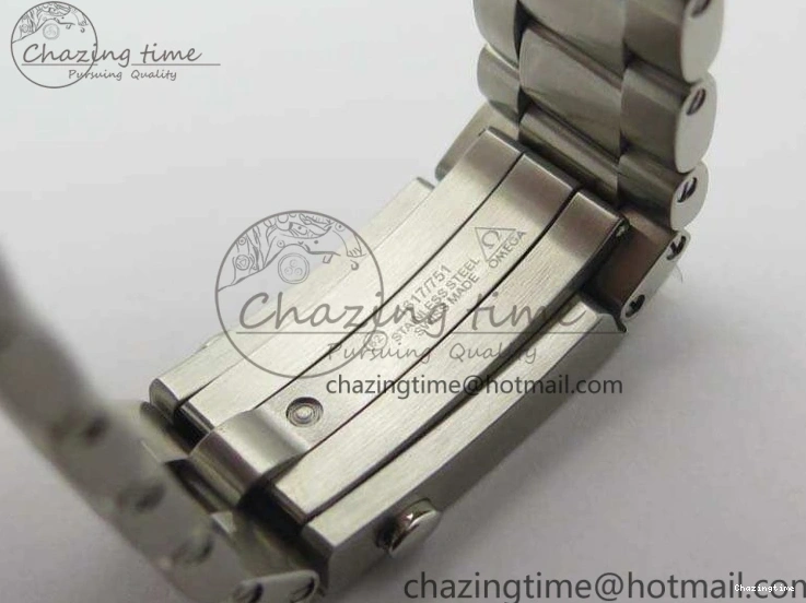 0120 FastDry Planet Ocean Master Chrono SS OM 1:1 Best Edition Black Dial On SS Bracelet A9900 V 8112